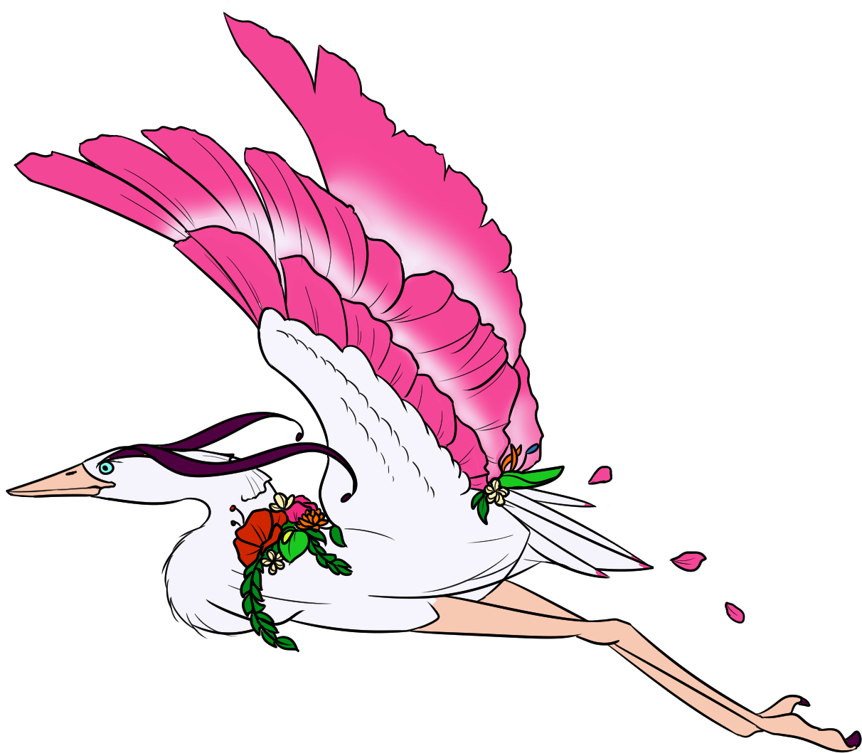 Ta'aora the Flower Heron